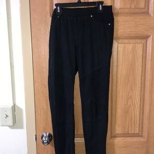 (M) Miami stretchy moto leggings